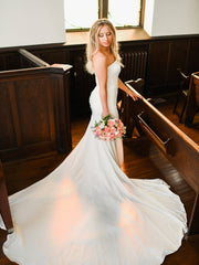 Sophisticated Strapless Wedding Gown