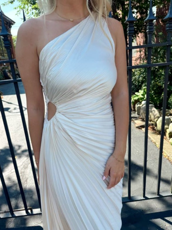 Penny Pearl Pleated Maxi Dress