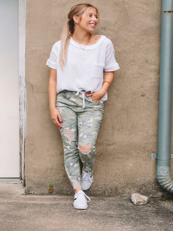 Lt Camo Joggers