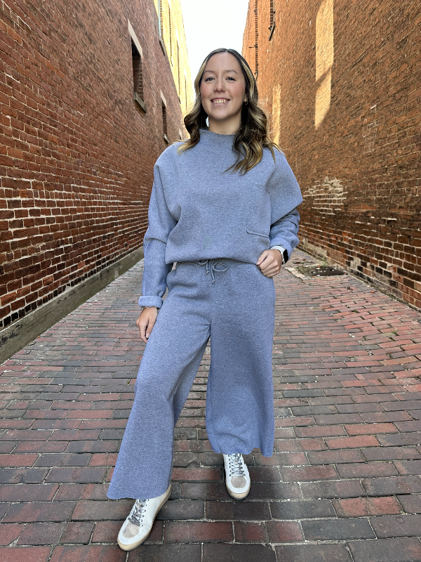 Lauren Grey Fleece Pullover