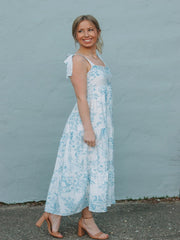 Bonnie Blue Fruit Print Midi Dress