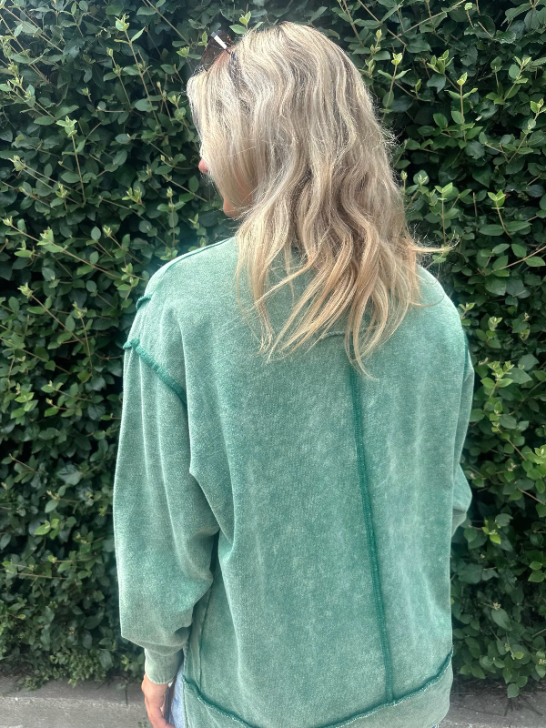 Rebecca Dk Green Sweatshirt