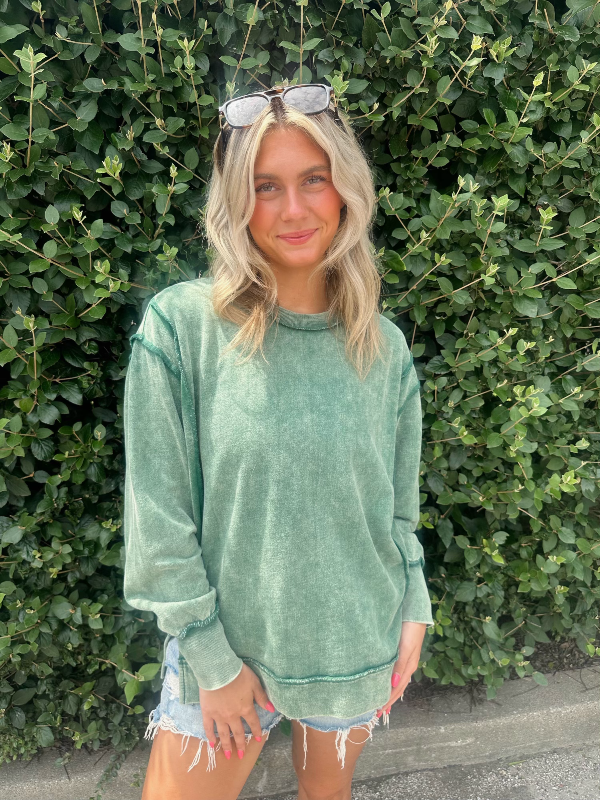 Rebecca Dk Green Sweatshirt