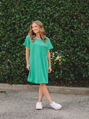 Ruth Kelly Green Mini Dress FINAL SALE