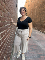 Lucy Mocha Palazzo Sweatpants FINAL SALE