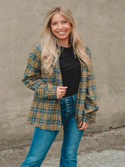 Brandy Blue/Mustard Plaid Flannel Shirt