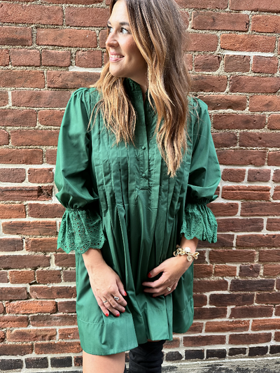 Liz Forest Green Midi Dress