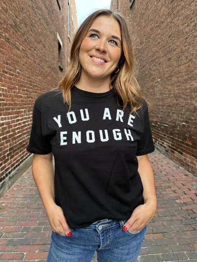 Black Your Are Enough Graphic Tee