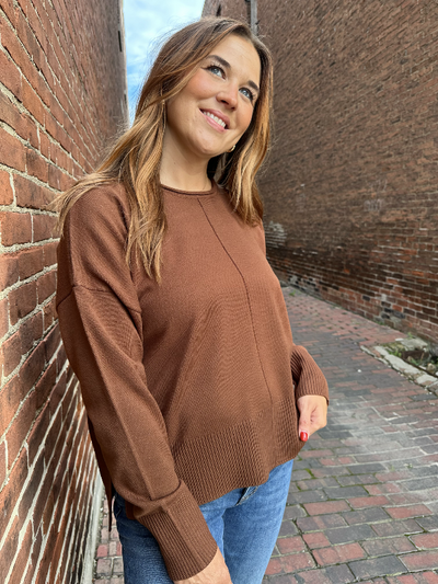 Holly Chestnut Long Sleeve Sweater