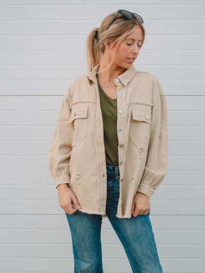 Kelsey Khaki Shacket