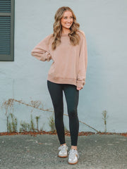 Patty Camel Long Sleeve Pullover