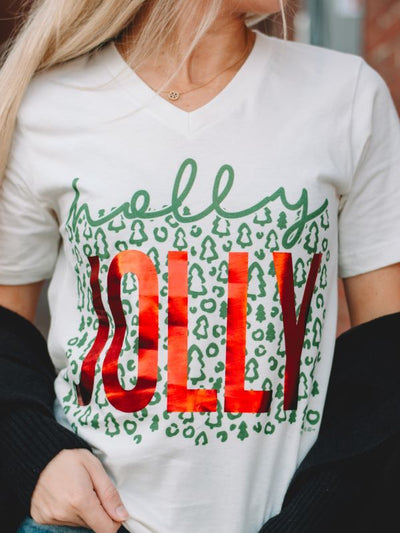 Vintage Holly Jolly Graphic Tee