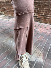 Carrie Chestnut Oversize Utility Sweatpants