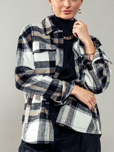 Kristy Relaxed Fit Plaid Shacket