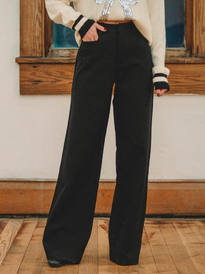 Becky Black Wide Leg Work Pant