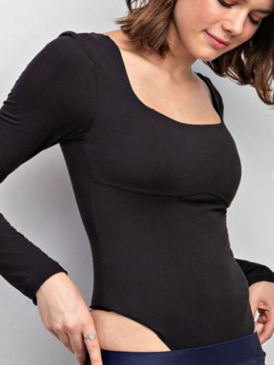 Black Long Sleeve Bodysuit