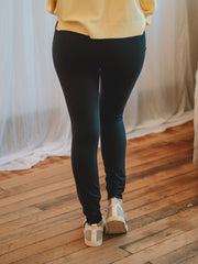 Bree Black Leggings with Side Pockets