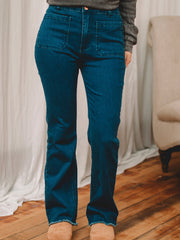 Martha Dk Denim High Rise Flared Jean