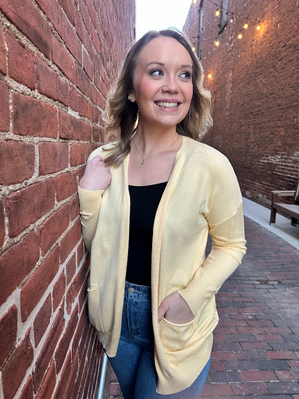 Kori Canary Yellow Cardigan