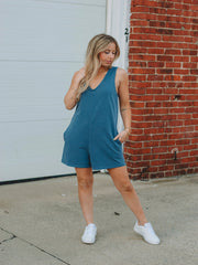 Hailie Dusty Indigo Romper