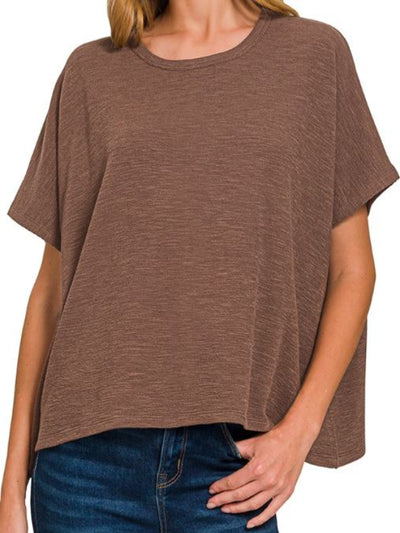 Bridgett Brown Short Sleeve Top