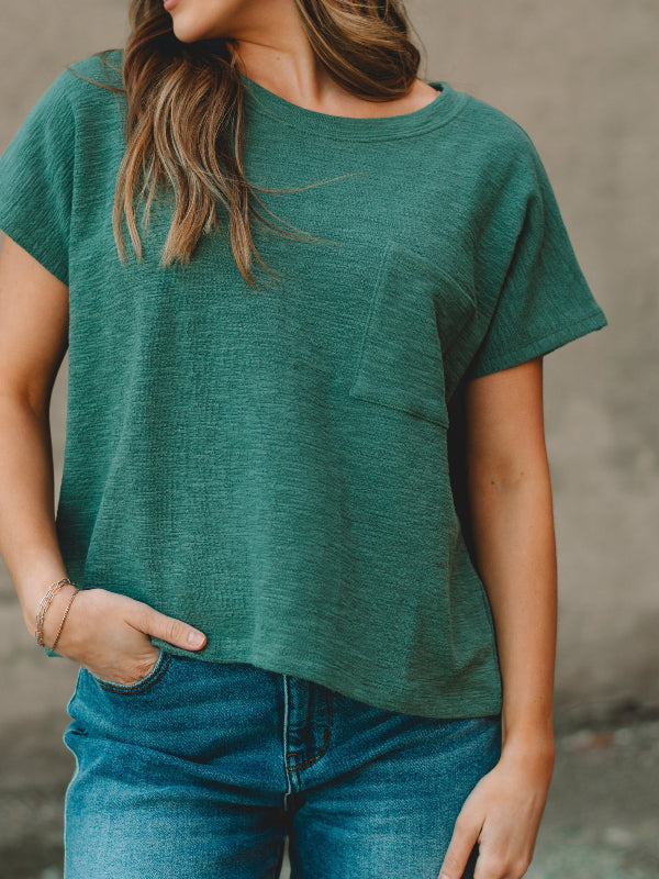 Claire Jade Short Sleeve Top
