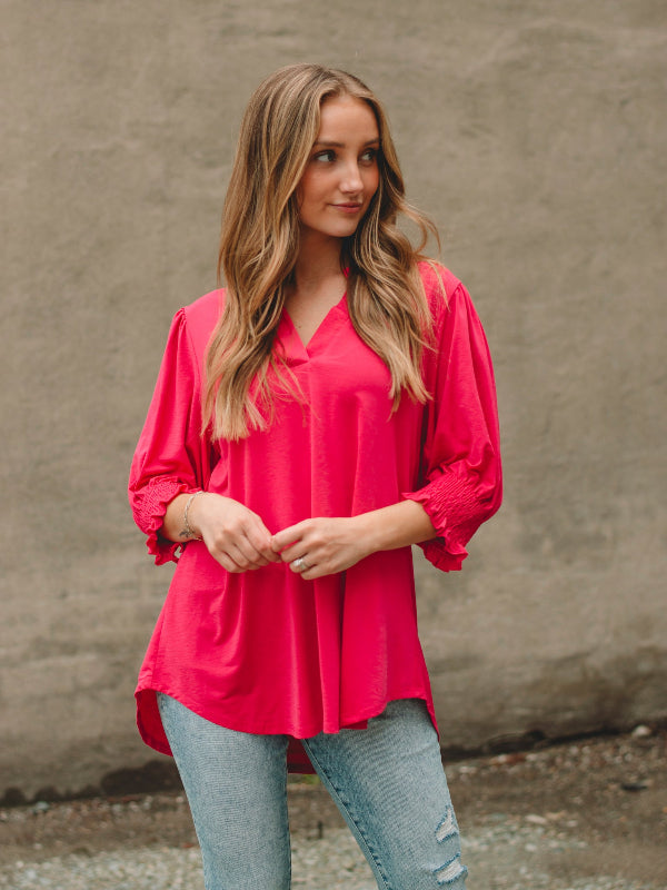 Trudy Hot Pink Top