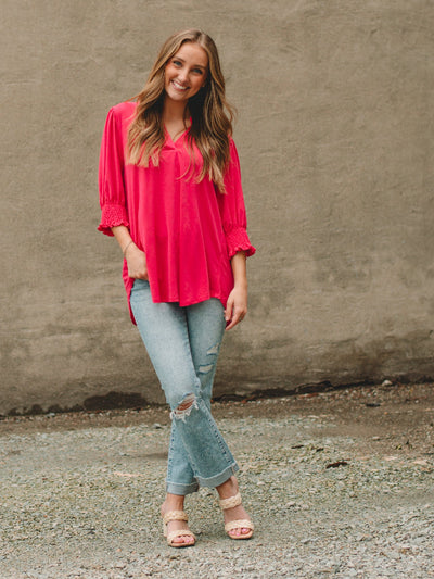 Trudy Hot Pink Top