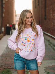 Pink It Is Well With My Soul Graphic Sweatshirt