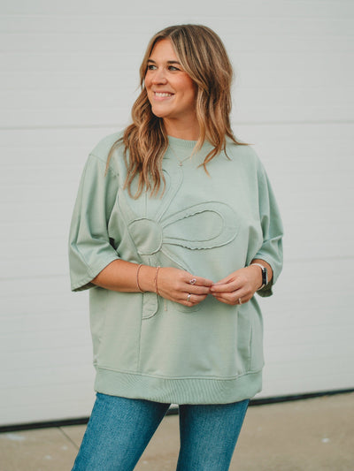 Kate Green Half Sleeve Top