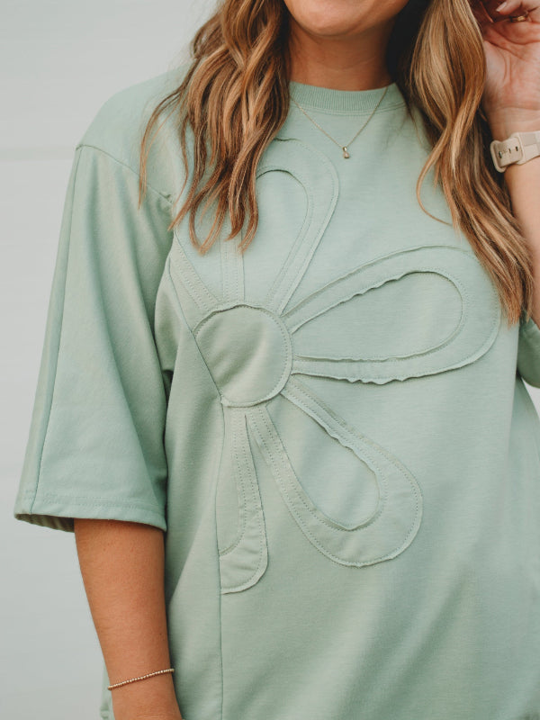 Kate Green Half Sleeve Top