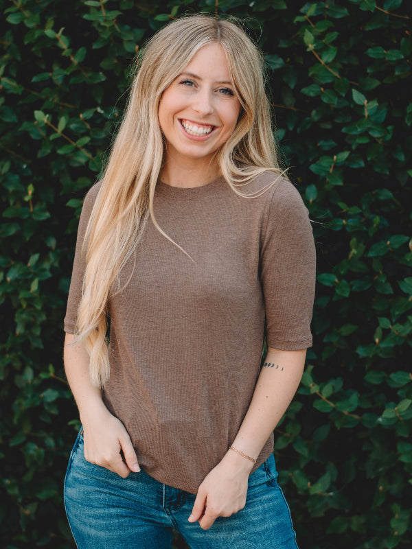 Randee Brown Short Sleeve Top