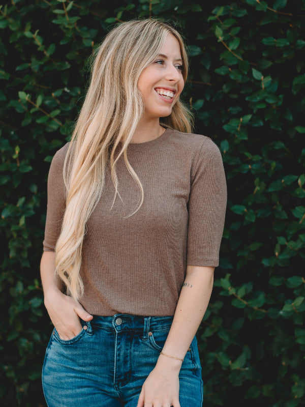Randee Brown Short Sleeve Top