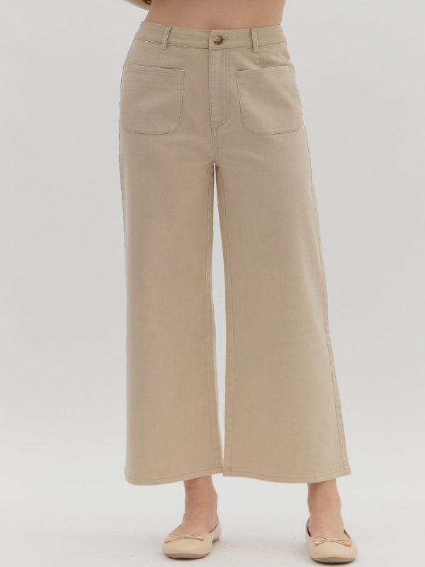 Emma Stone High Rise Pants
