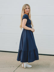 Molly Navy Midi Dress
