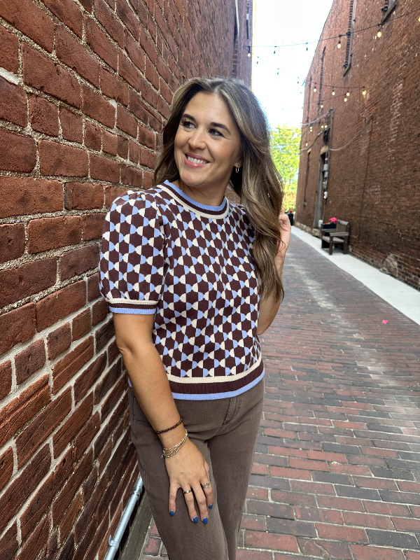 Bethany Short Puff Sleeve Sweater