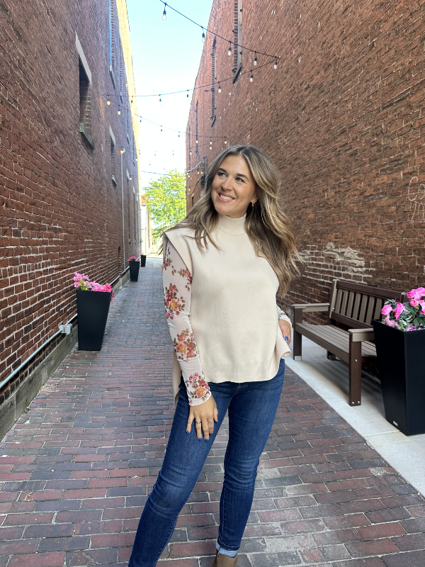 Cassie Oatmeal Sleeveless Sweater