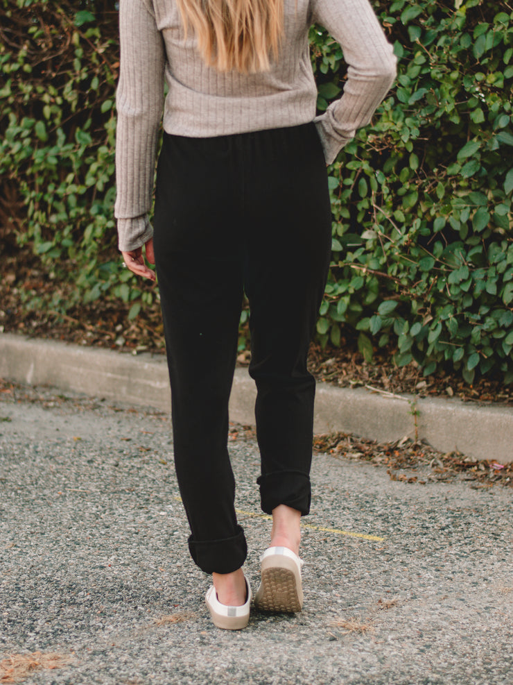 Corrine Black Joggers