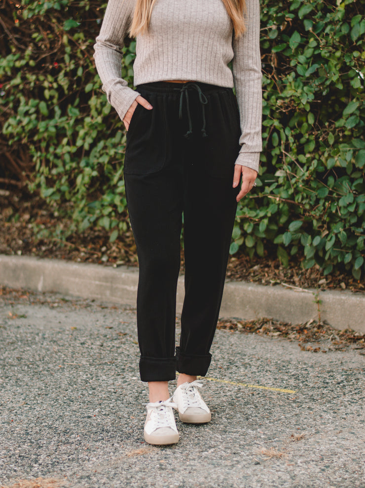 Corrine Black Joggers