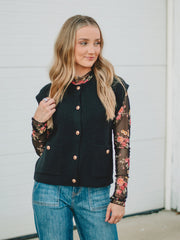 Tina Black Sweater Vest