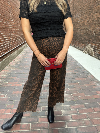Lynn Leopard Print Pants