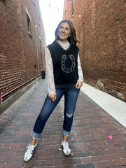 Yolanda Ash Black Sleeveless Top