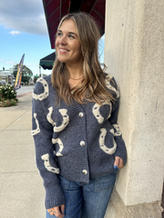 Mandy Midnight Oat Long Sleeve Cardigan