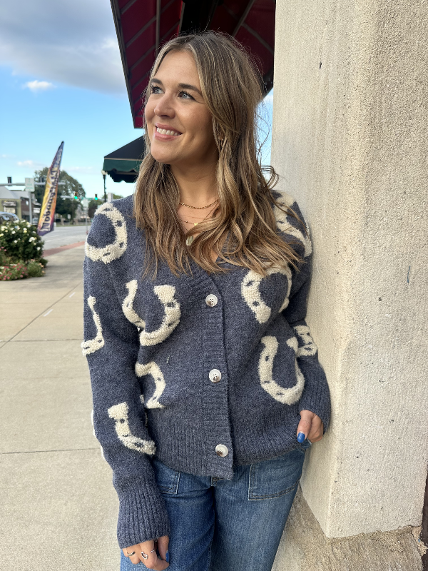 Mandy Midnight Oat Long Sleeve Cardigan