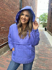 Peyton Purple Puffer Jacket
