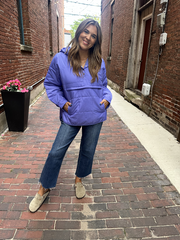 Peyton Purple Puffer Jacket