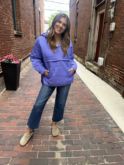 Peyton Purple Puffer Jacket