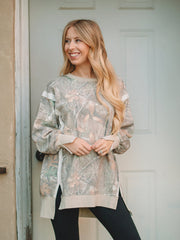 Kendra Camo Long Sleeve Pullover