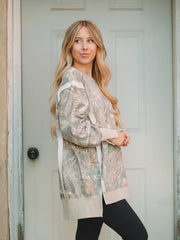 Kendra Camo Long Sleeve Pullover