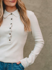 Pamela Bone Long Sleeve Sweater